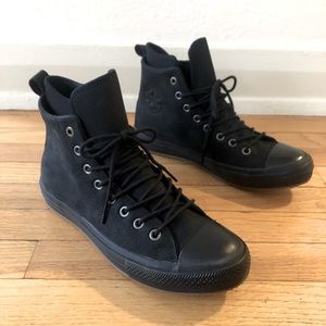 Unisex Converse Waterproof Leather High Tops Men’s 9/Women’s 11 NWOT